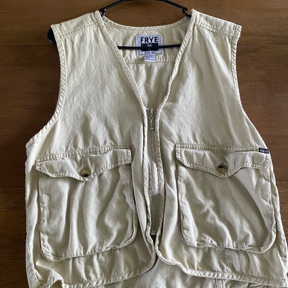 Frye Jackets & Blazers - Frye Beige Cotton Vest